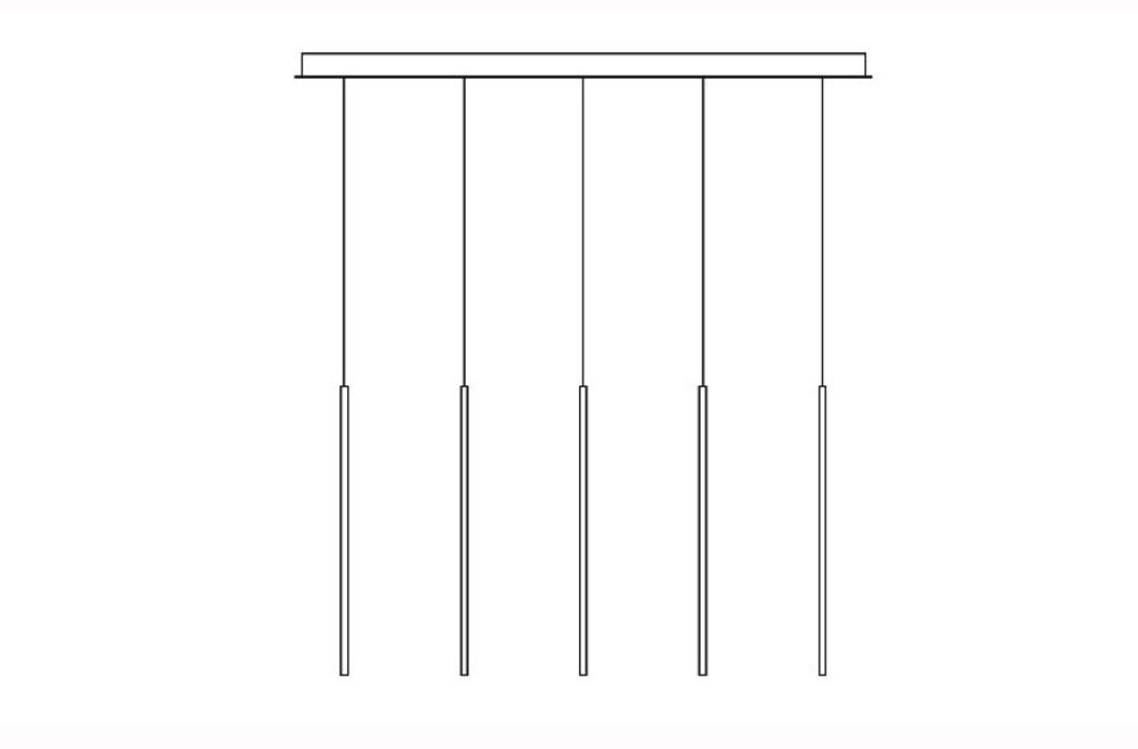 5″ x 47″ Rectangle Multi-Drop Canopy for Pendants